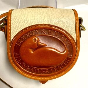 Dooney & Bourke Big Duck Bone Leather Crossbody Never Carried MADE IN USA🇺🇸🦆